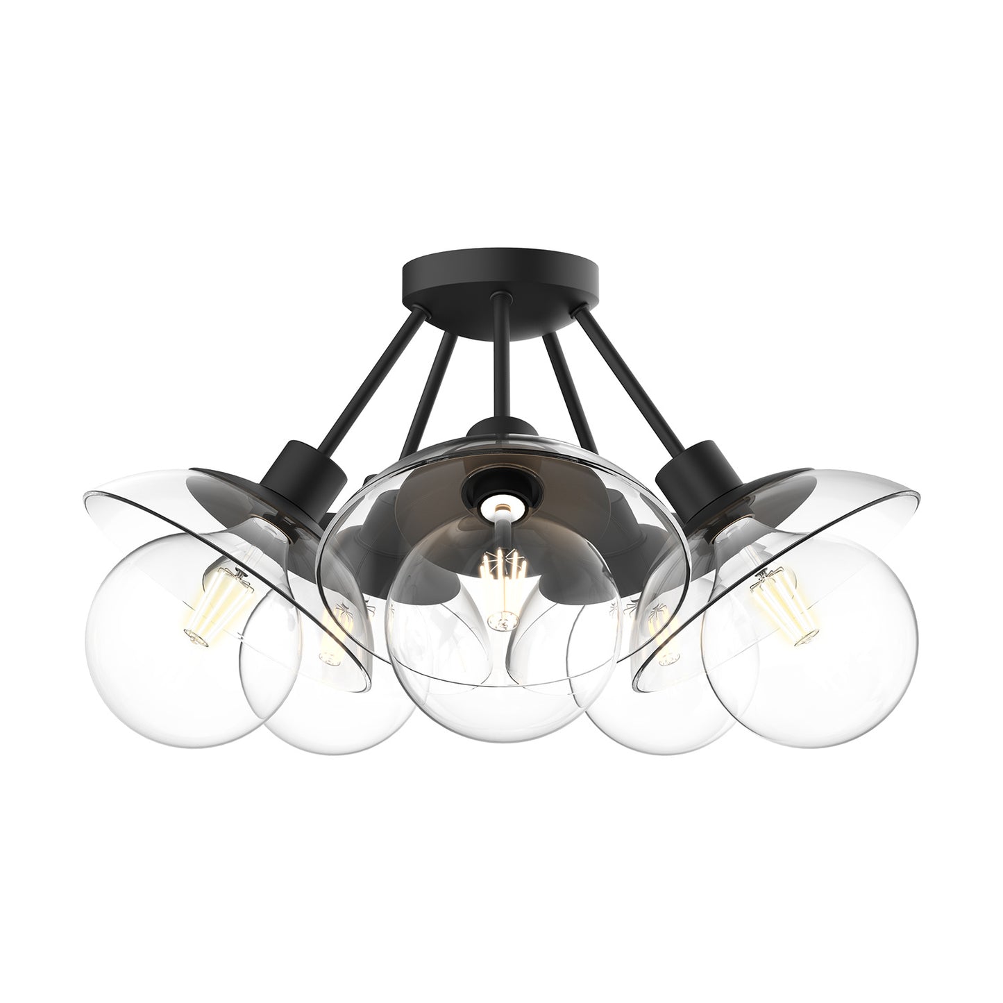 Francesca 5-Light Semi Flush Ceiling Light