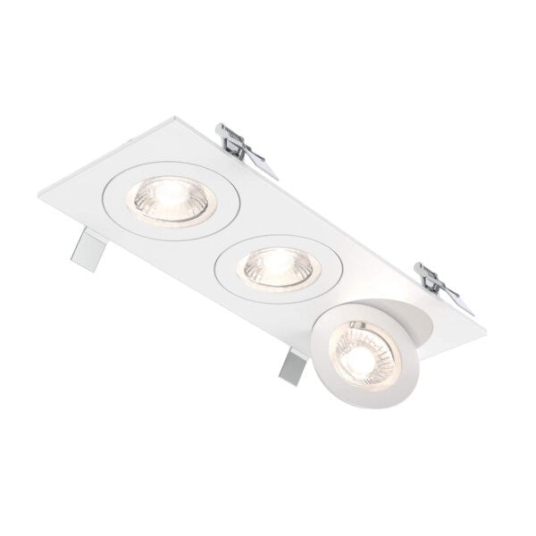 Pivot 4 Inch Round Color-Select Trio Flat Gimbal Downlight
