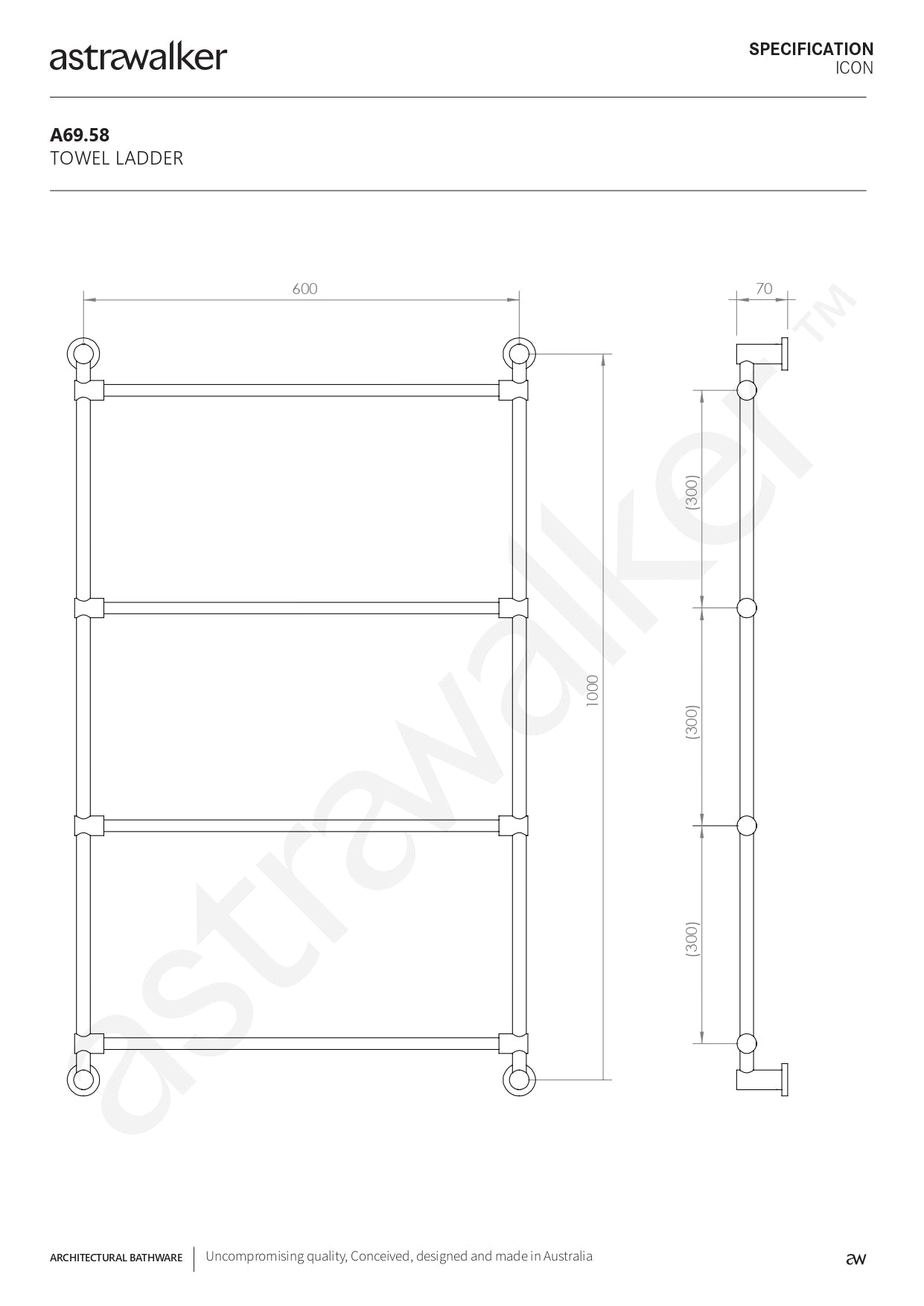 Astra Walker Icon Towel Ladder - a69.58
