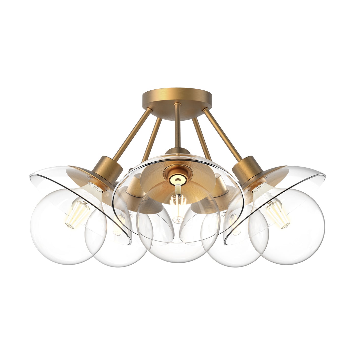 Francesca 5-Light Semi Flush Ceiling Light