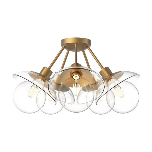 Francesca 5-Light Semi Flush Ceiling Light