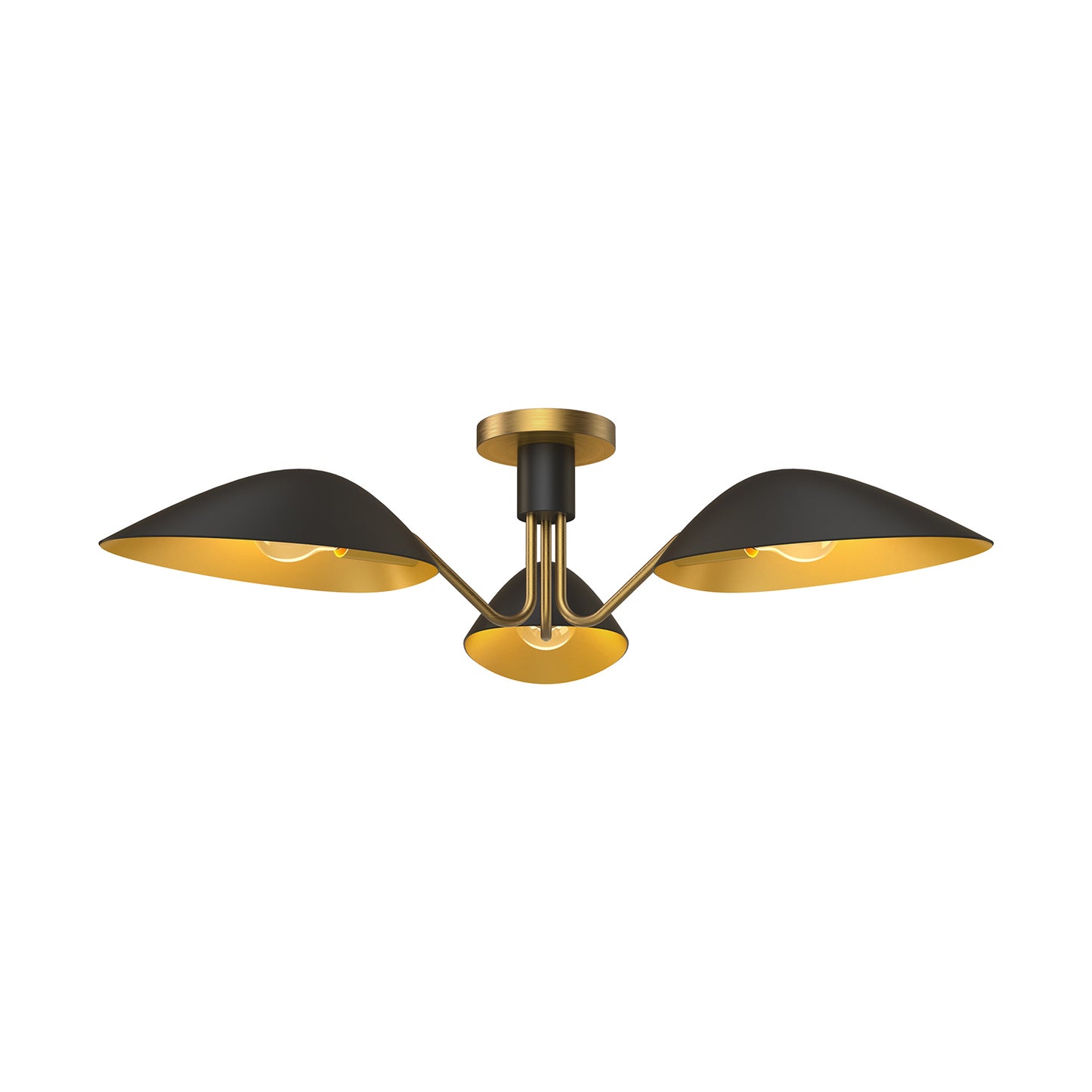 Oscar Three Light Semi-Flush Mount
