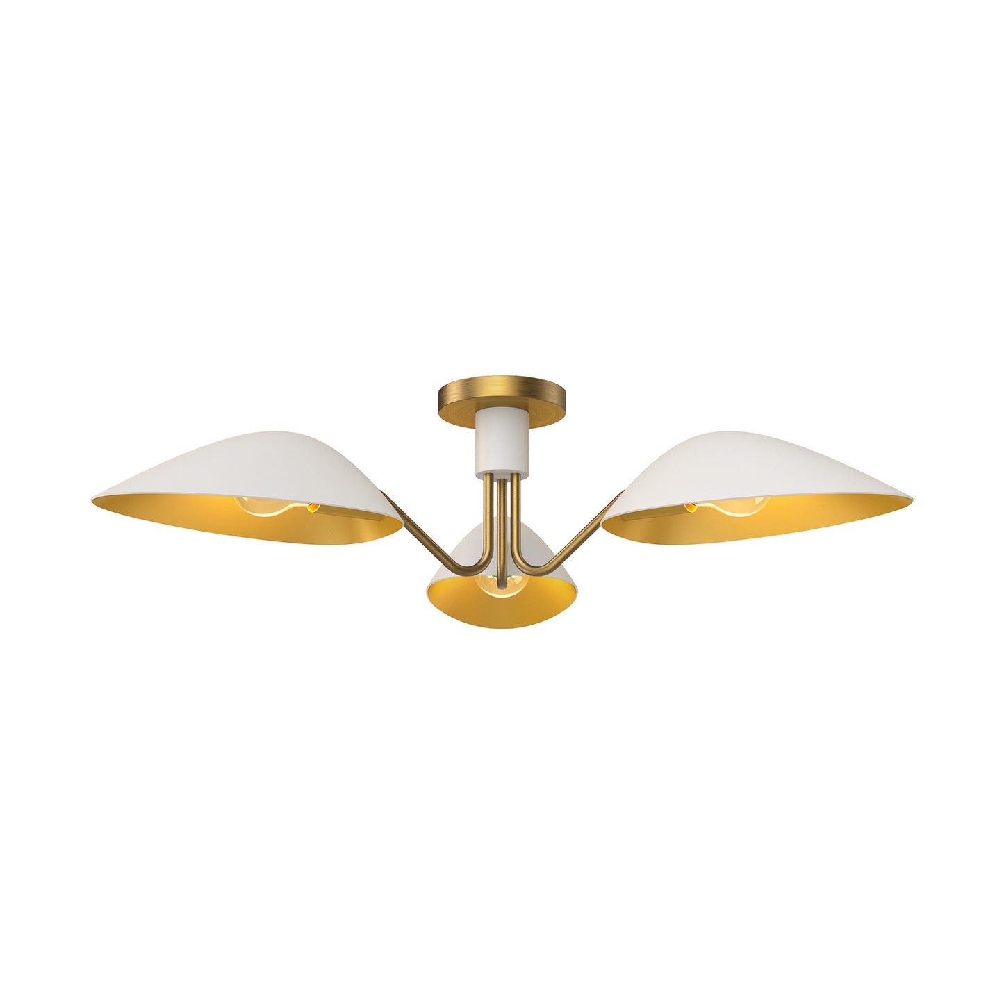 Oscar Three Light Semi-Flush Mount