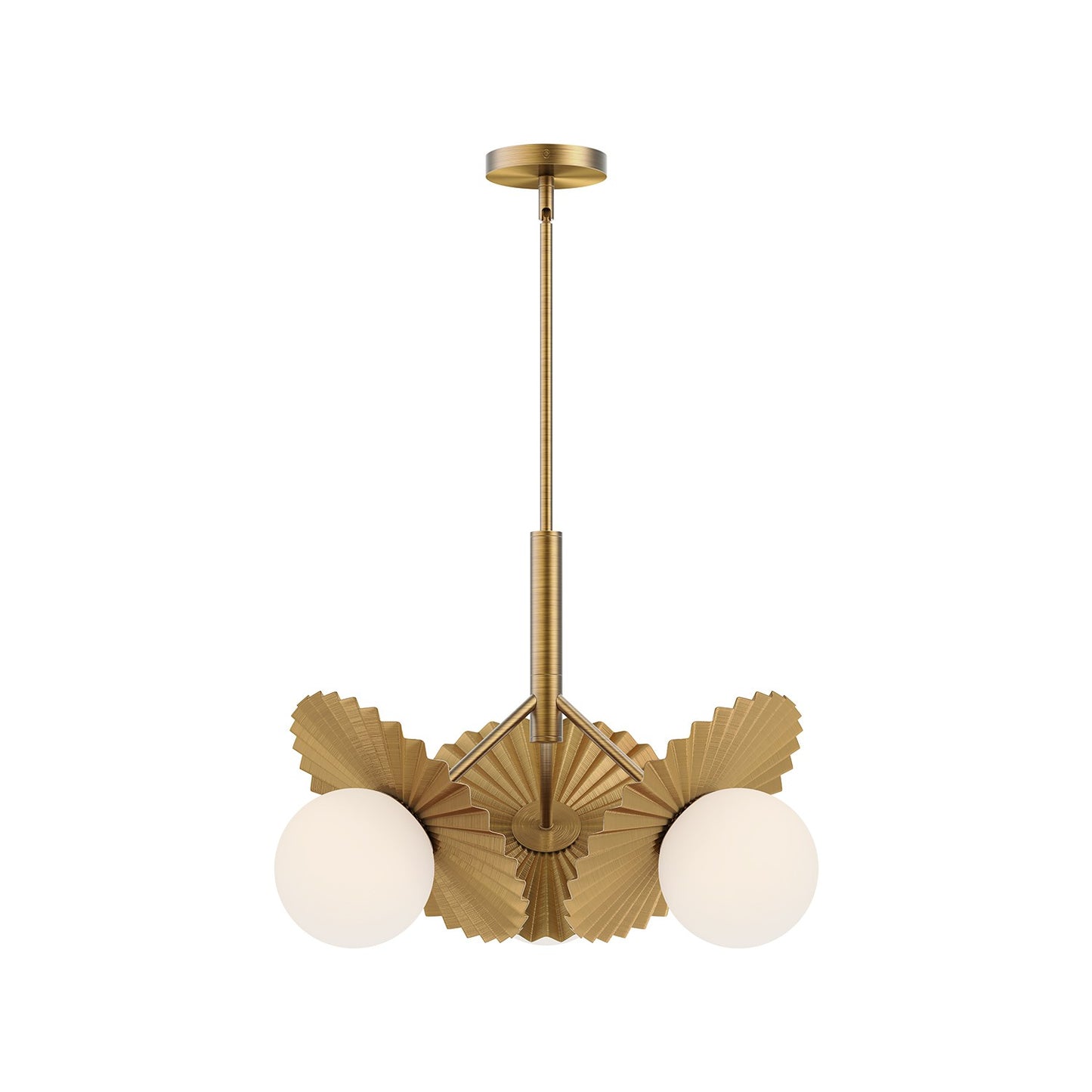 Plume Three Light Chandelier