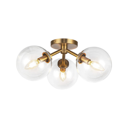 Cassia Three Light Semi-Flush Mount