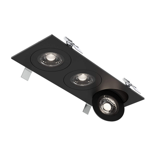 Pivot 4 Inch Round Color-Select Trio Flat Gimbal Downlight