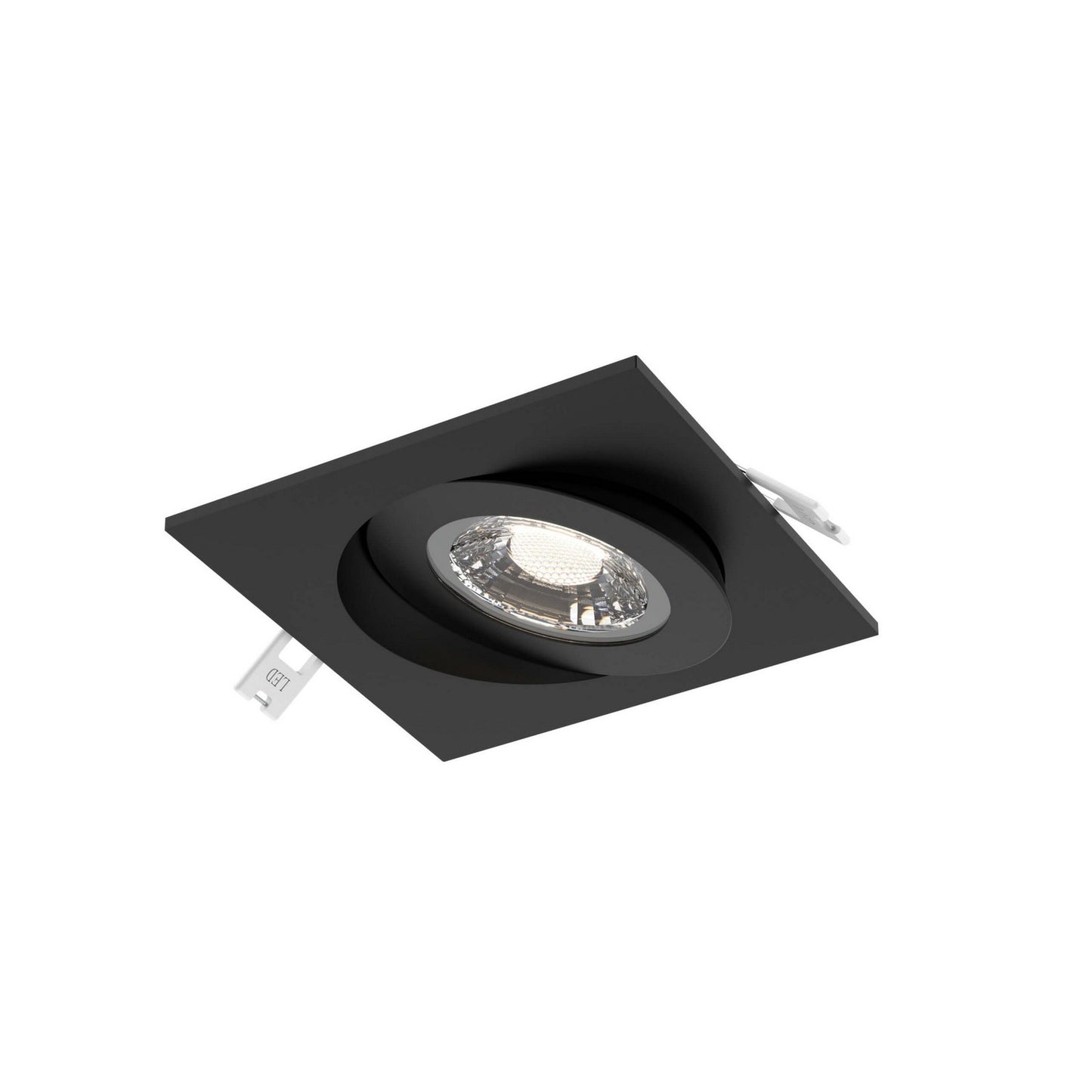 Pivot 4 Inch Square Color-Select Flat Gimbal Recessed Downlight