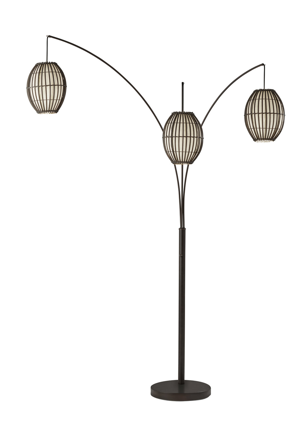 Maui Three Light Arc Lamp