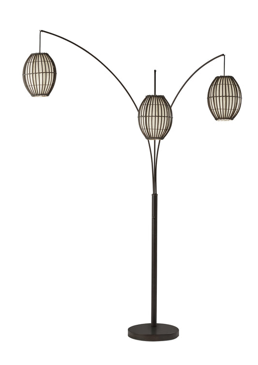 Maui Three Light Arc Lamp