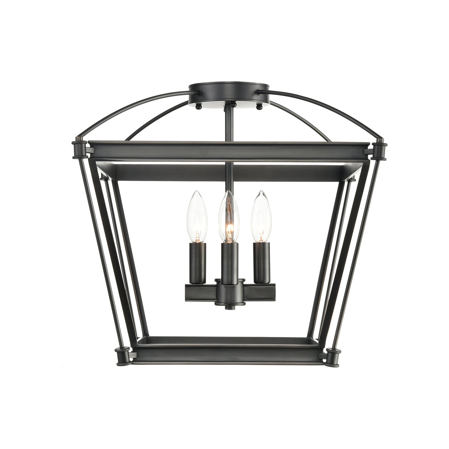 Manor Four Light Semi-Flush Mount