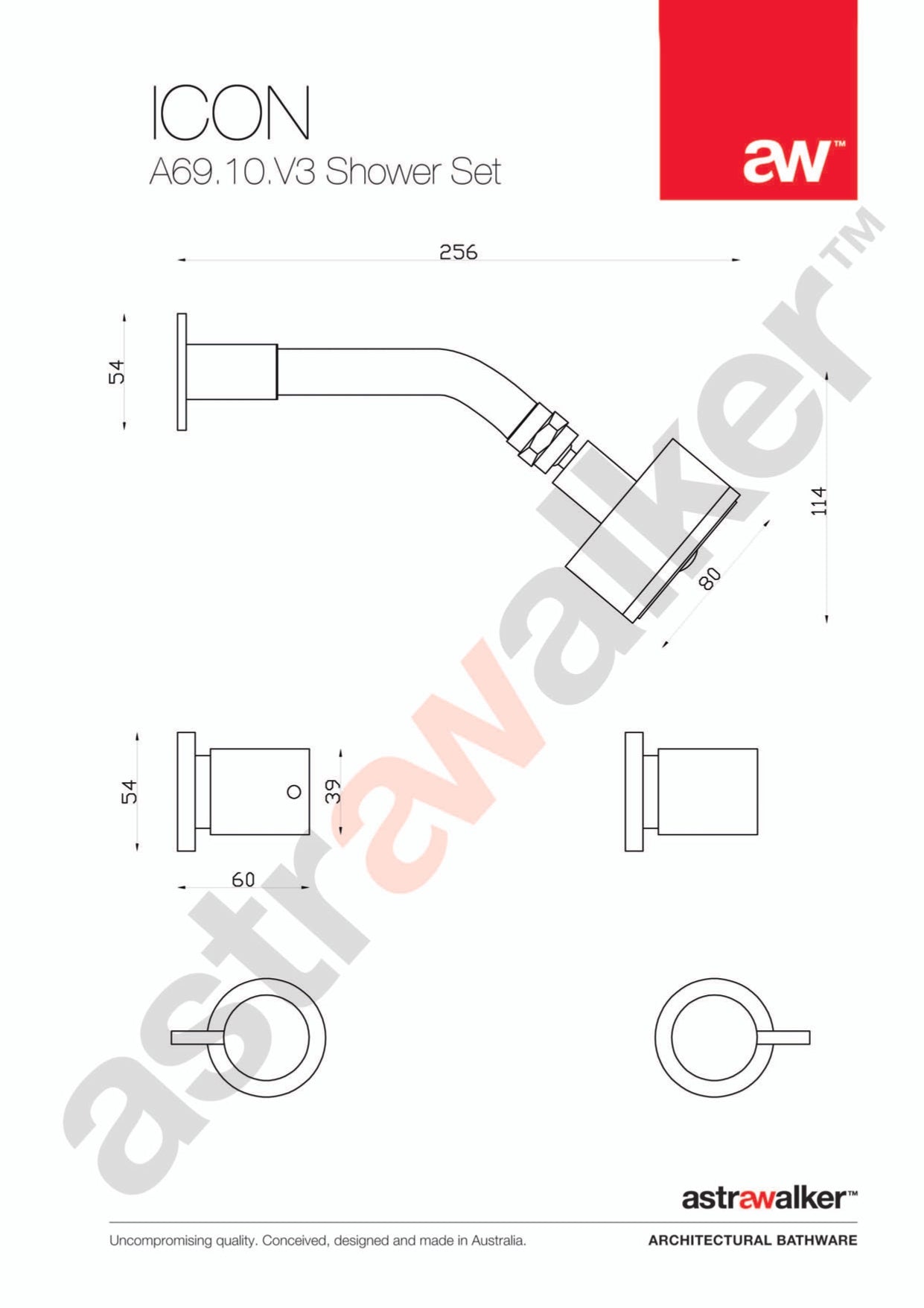 Astra Walker Icon Shower Set - a69.10.v3
