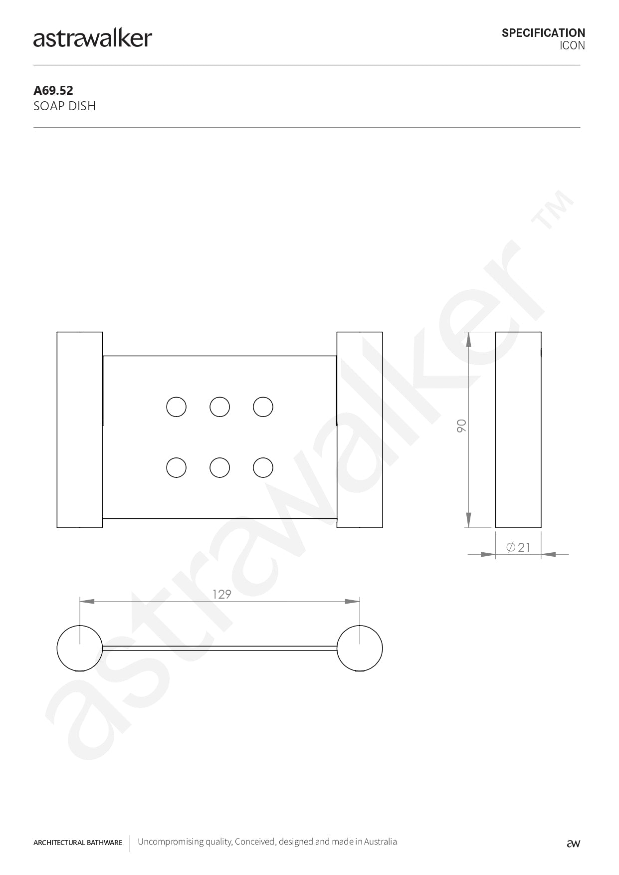 Astra Walker Icon Soap Dish - a69.52