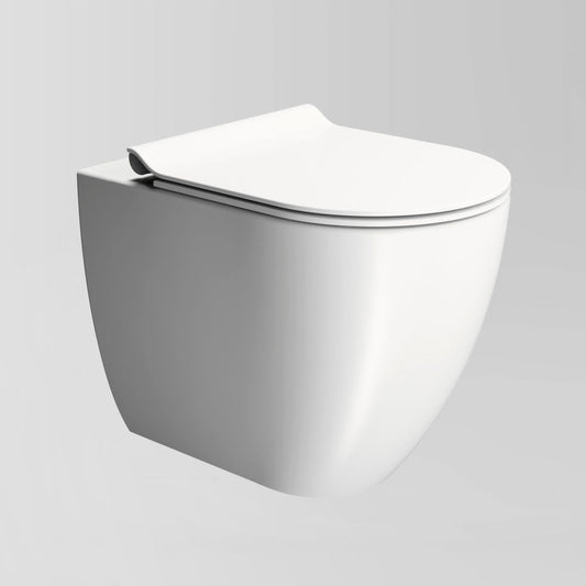 Astra Walker Pura Floor mounted Swirlflush Toilet Pan with Slim Soft-Close Seat A94.66.99