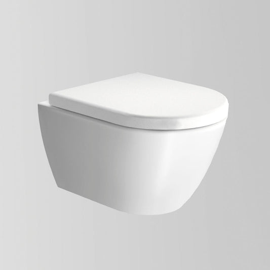 Astra Walker Pura Wall Mounted Swirlflush Toilet Pan with Soft-Close Seat A94.67.02