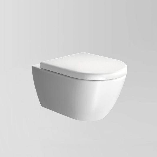 Astra Walker Pura Wall Mounted Swirlflush Toilet Pan with Soft-Close Seat A94.67