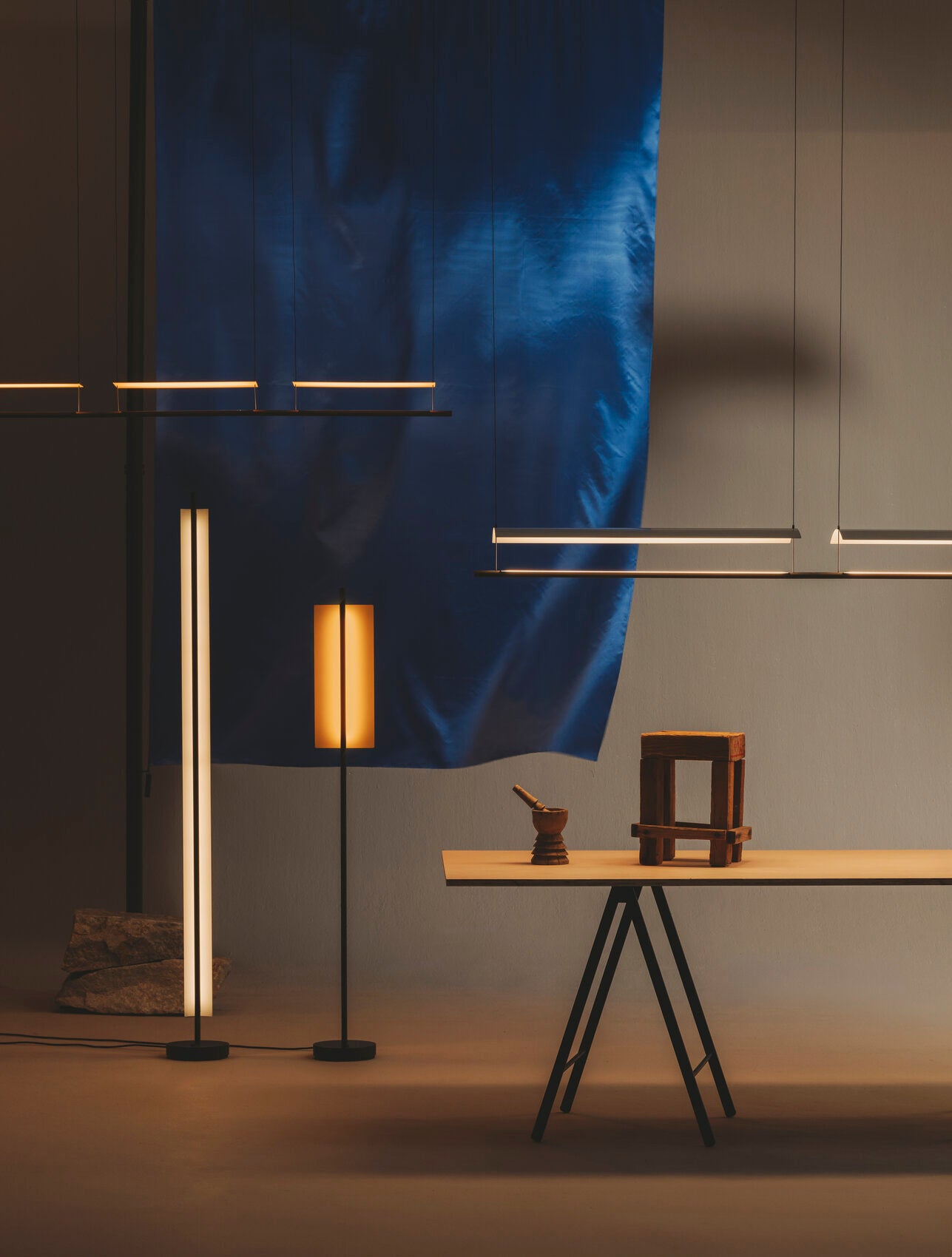 Lamina Dorada 45 Floor lamps