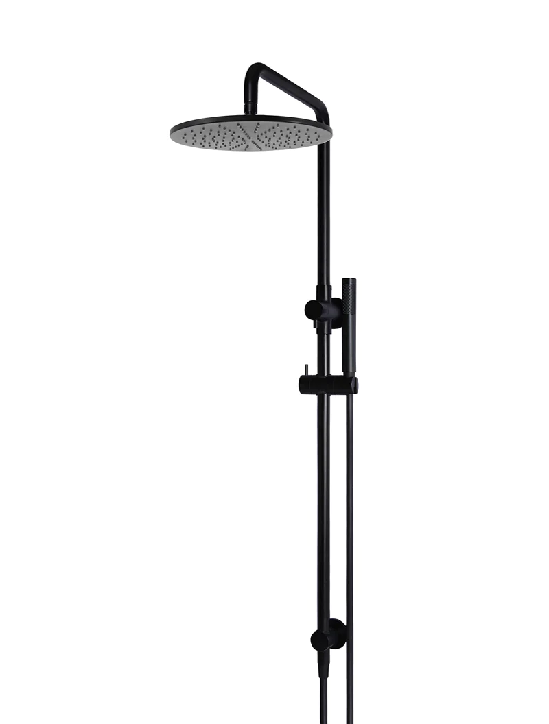 Meir Round Combination Shower Rail, 300MM Rose, Single Function Hand Shower