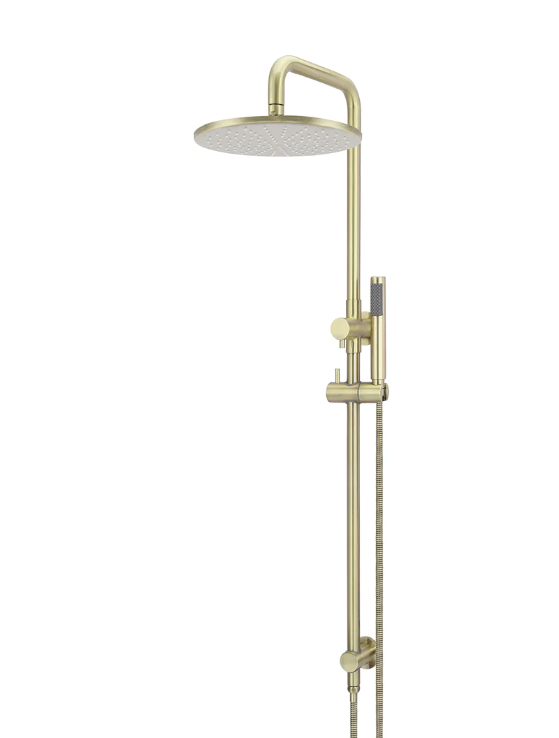 Meir Round Combination Shower Rail, 300MM Rose, Single Function Hand Shower