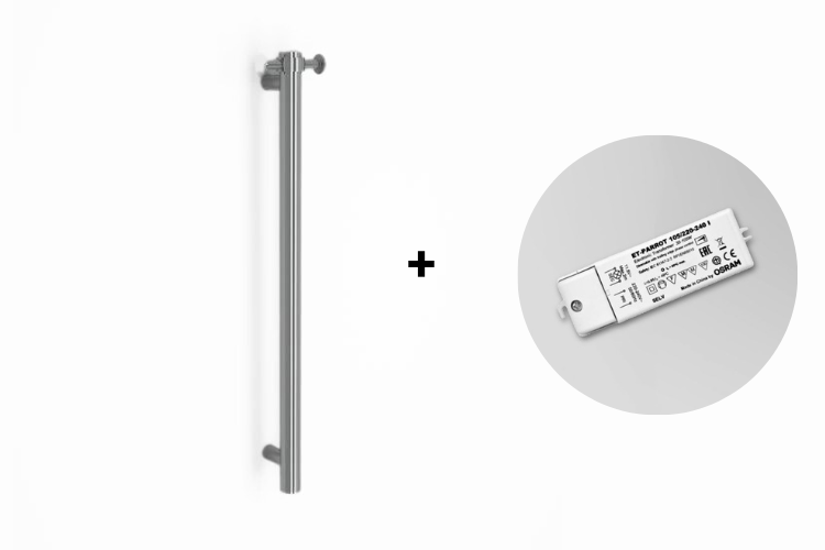 Astra Walker Icon Vertical Heated Towel Rail - 900mm - a69.58.v3.h.900
