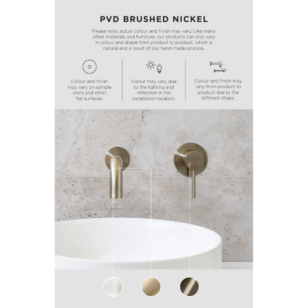 Meir Sigma 21 Brushed Nickel Round Button Flush Plate for Geberit