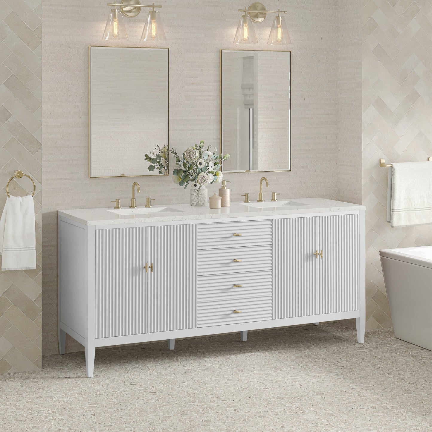 James Martin 72" Myrrin Double Vanity