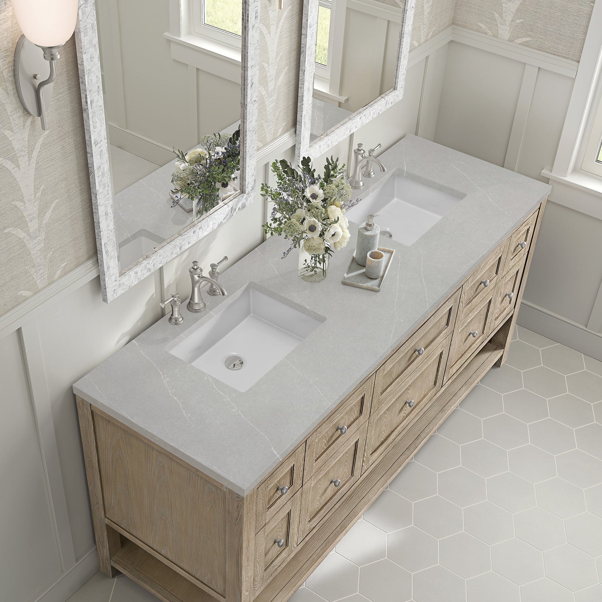 James Martin 72" Breckenridge Double Vanity - Luxe Bathroom Vanities
