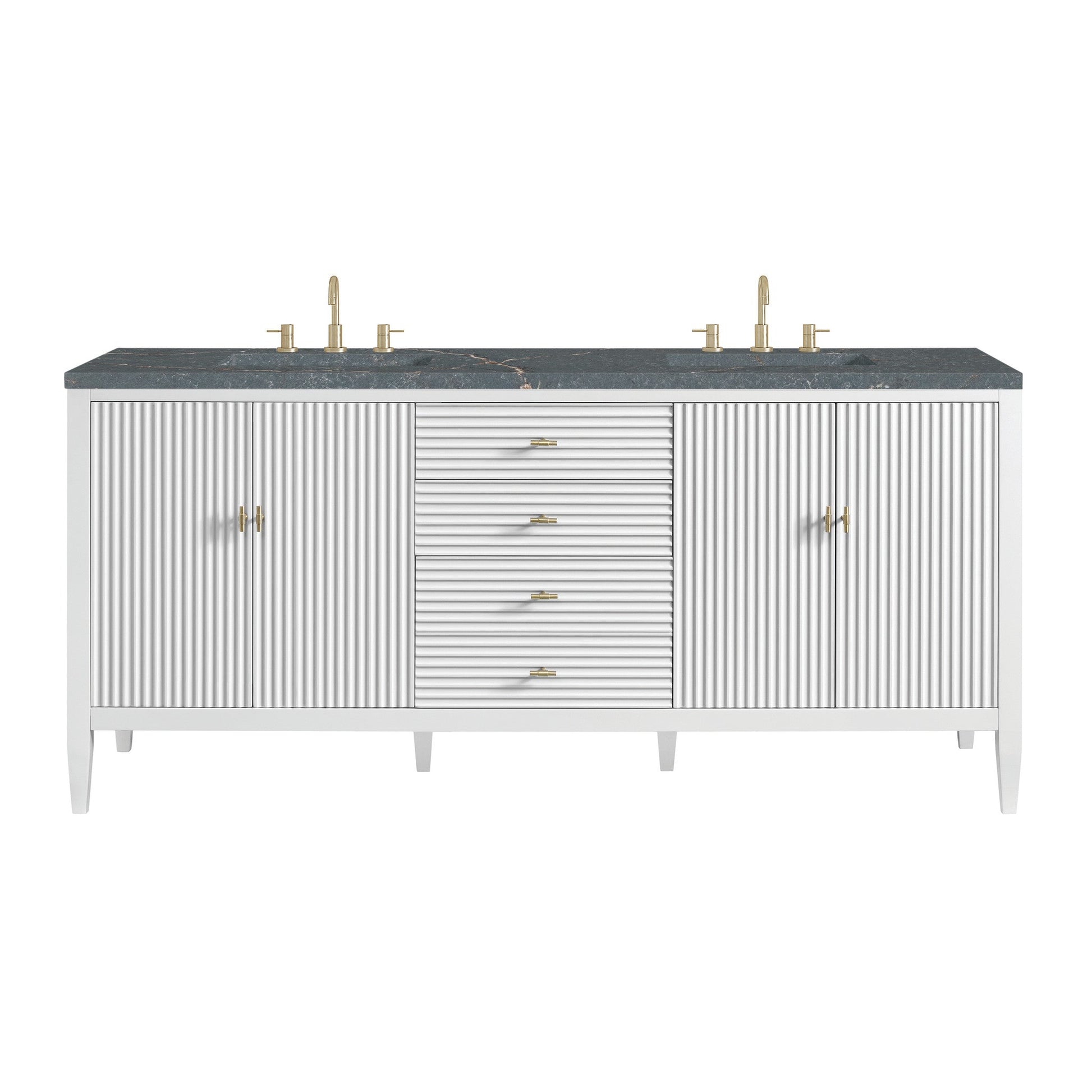 James Martin 72" Myrrin Double Vanity - Luxe Bathroom Vanities