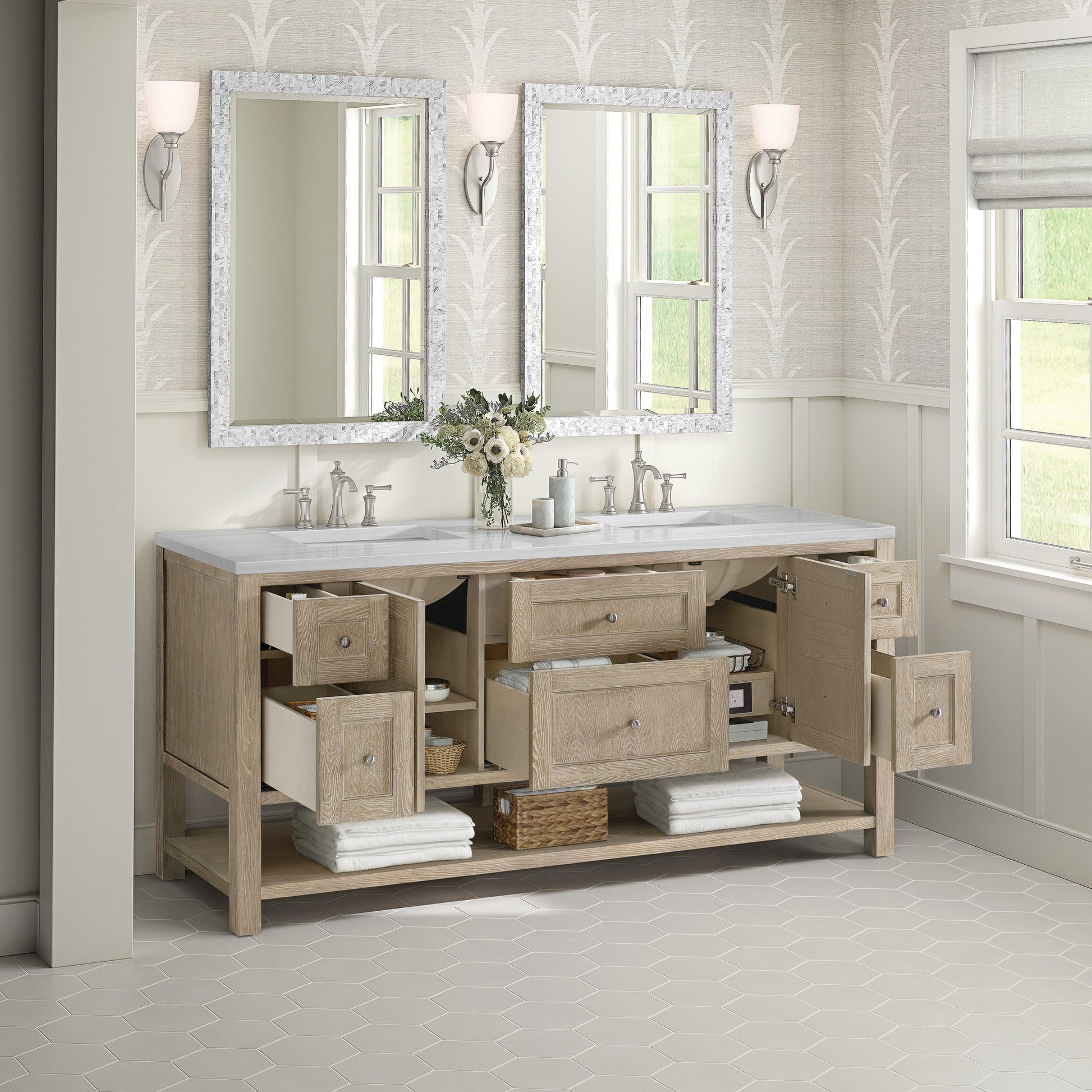 James Martin 72" Breckenridge Double Vanity - Luxe Bathroom Vanities