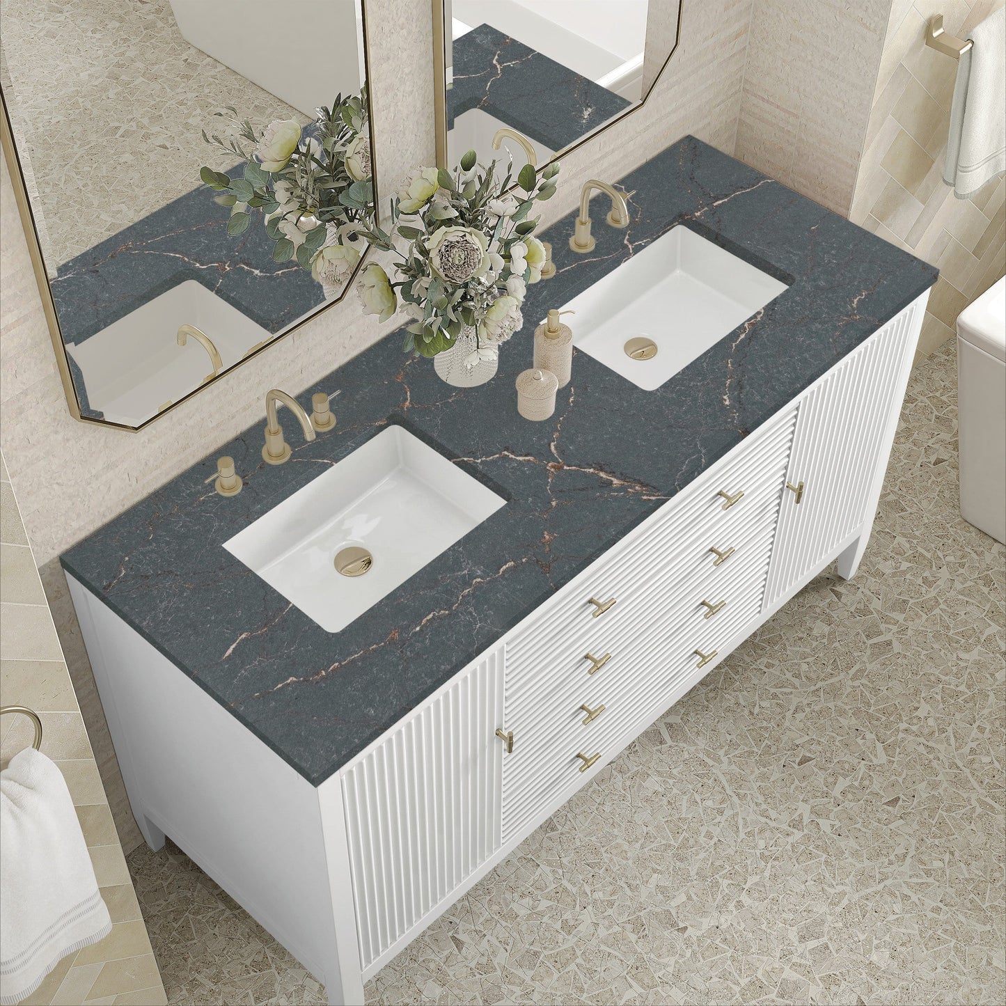 James Martin 60" Myrrin Double Vanity