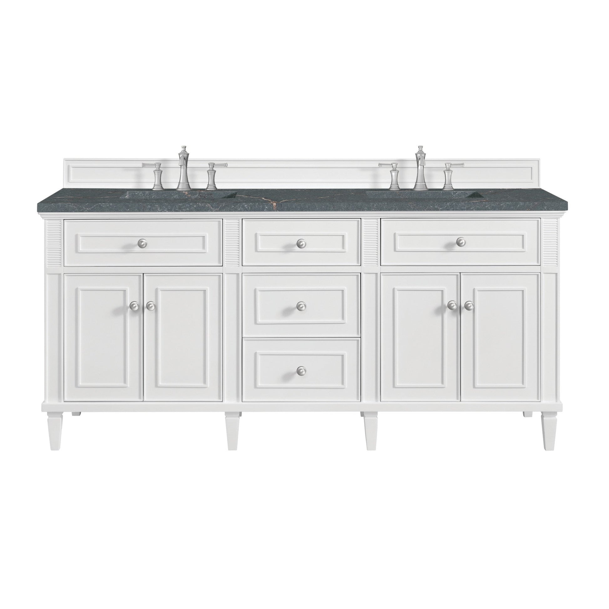 James Martin 72" Lorelai Double Vanity - Luxe Bathroom Vanities