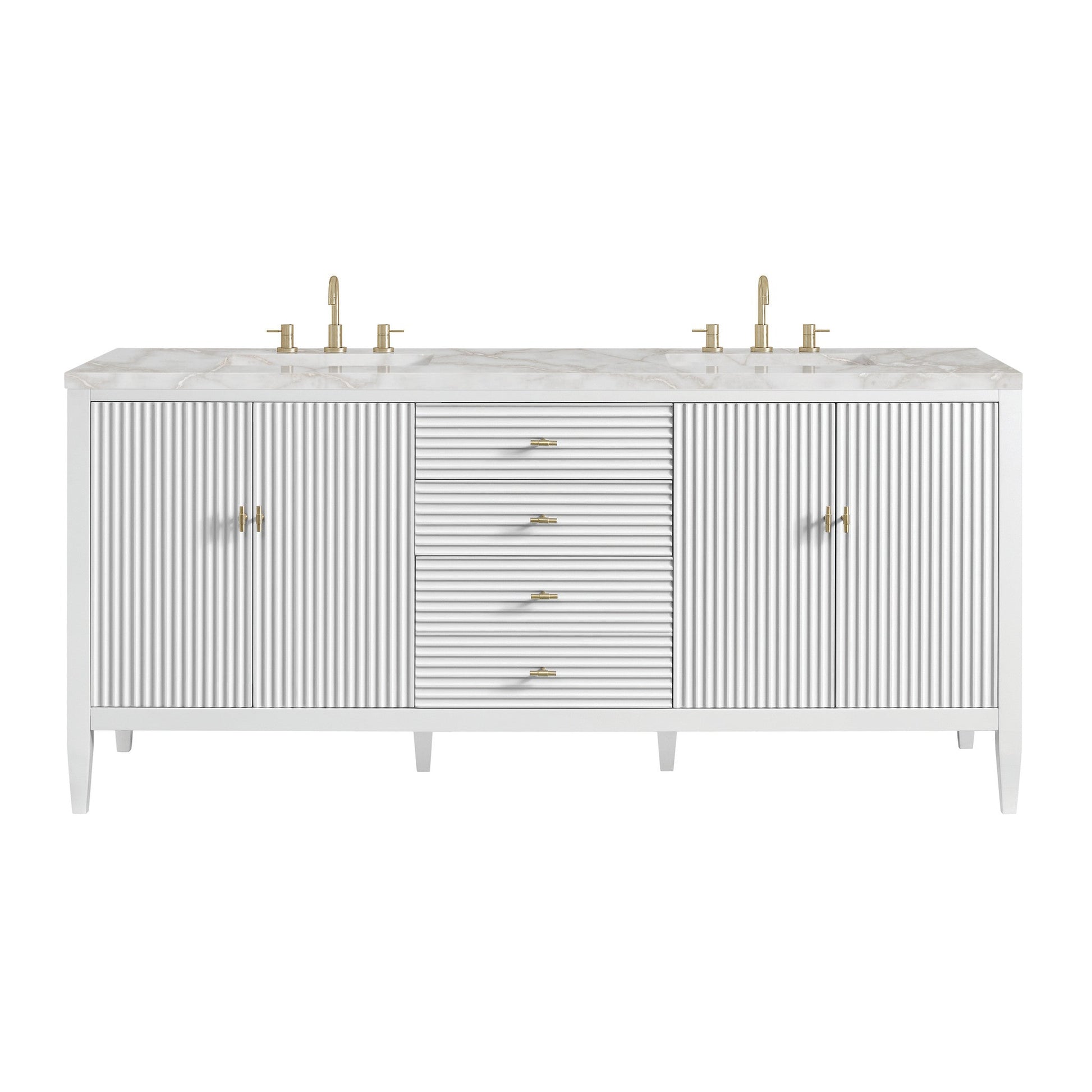 James Martin 72" Myrrin Double Vanity - Luxe Bathroom Vanities