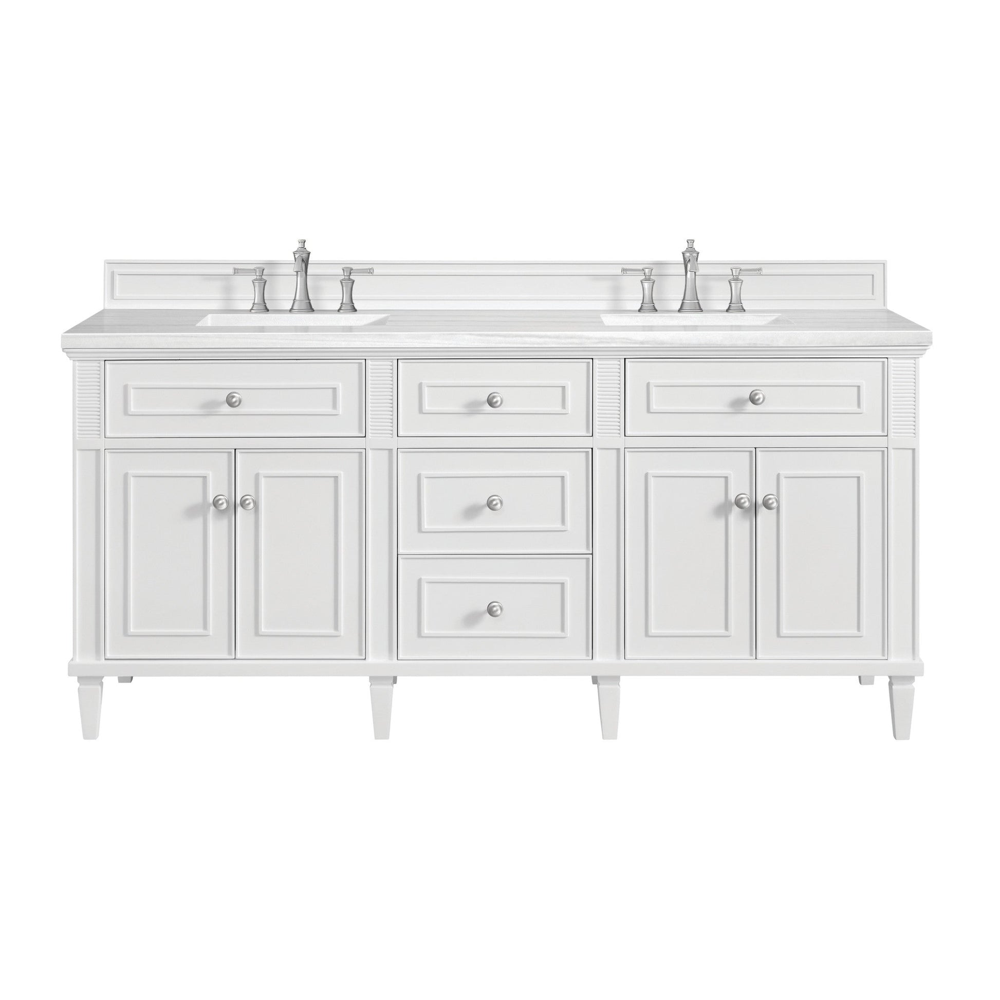 James Martin 72" Lorelai Double Vanity - Luxe Bathroom Vanities