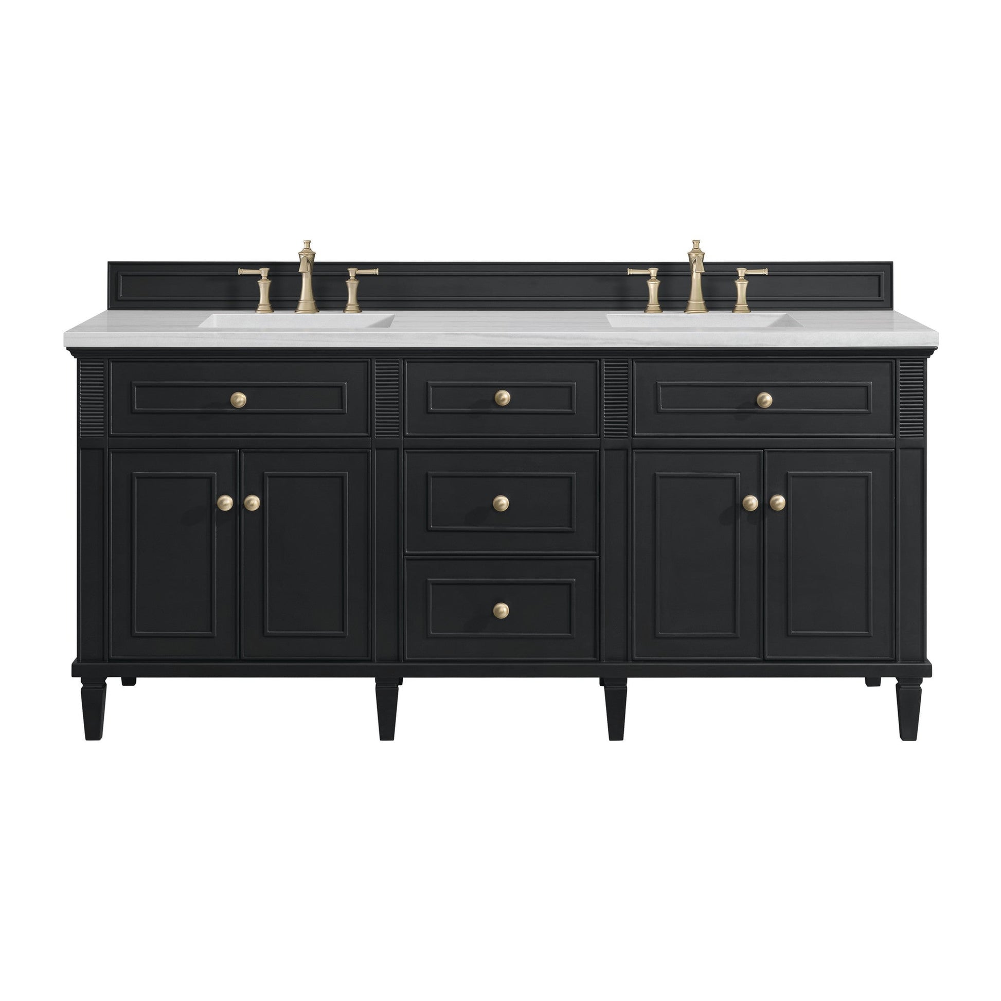 James Martin 72" Lorelai Double Vanity - Luxe Bathroom Vanities