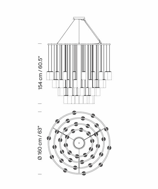 Cirio Chandelier L Pendant lamps