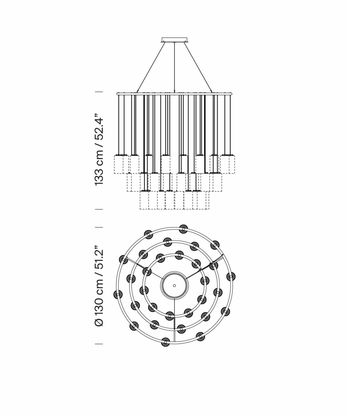 Cirio Chandelier M Pendant lamps
