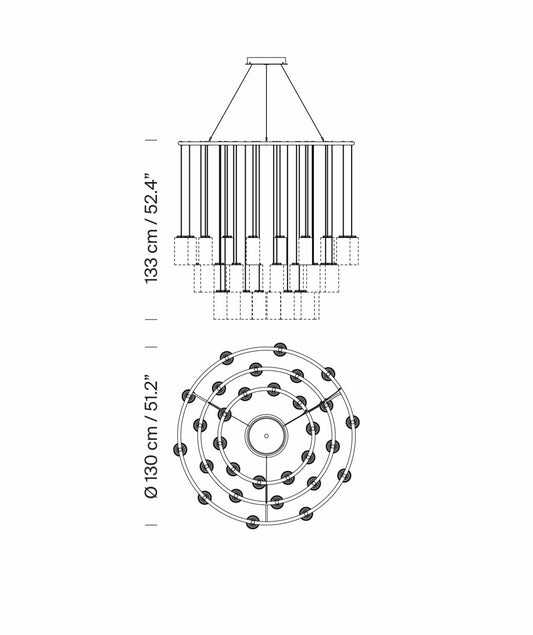 Cirio Chandelier M Pendant lamps