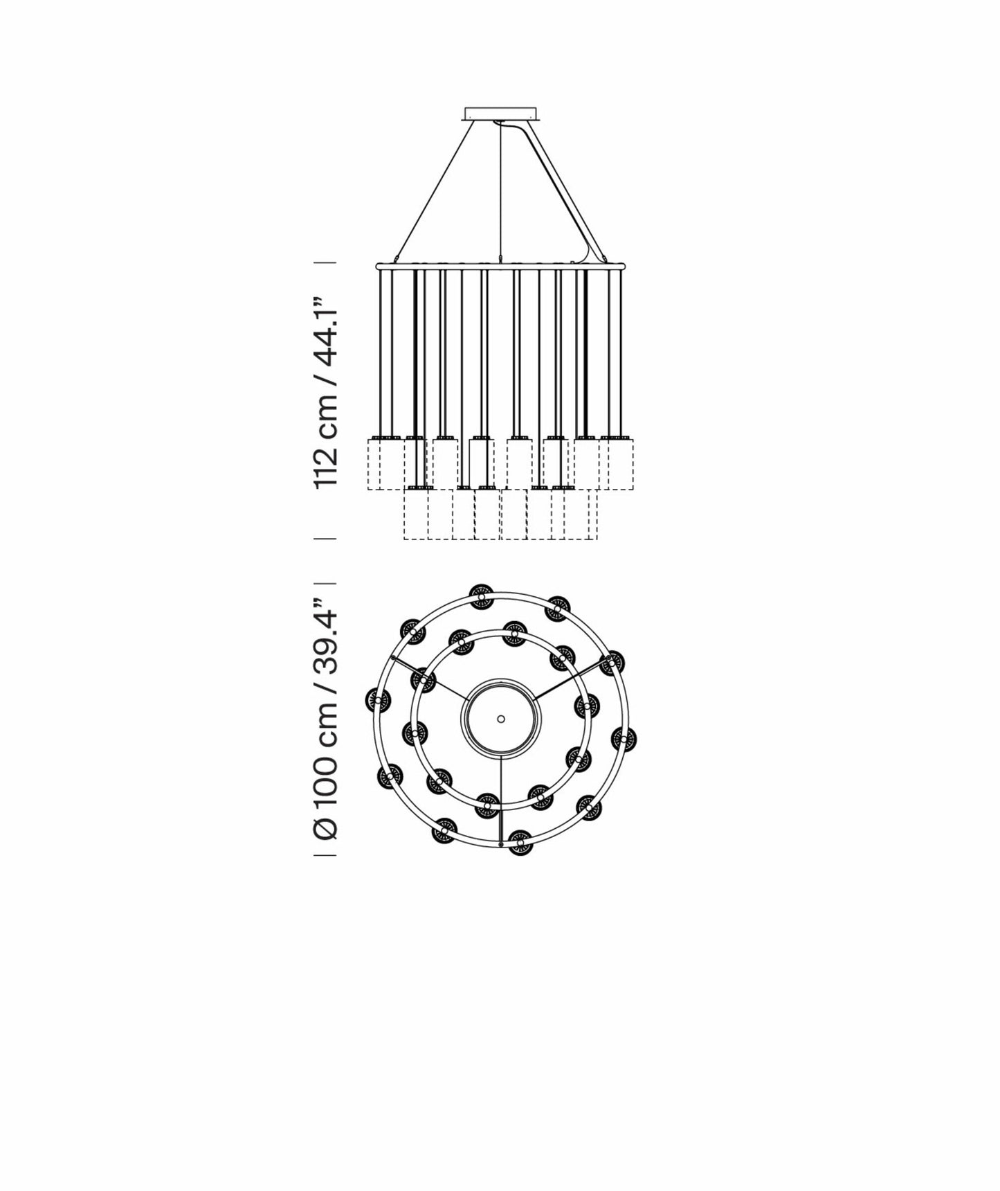 Cirio Chandelier S Pendant lamps