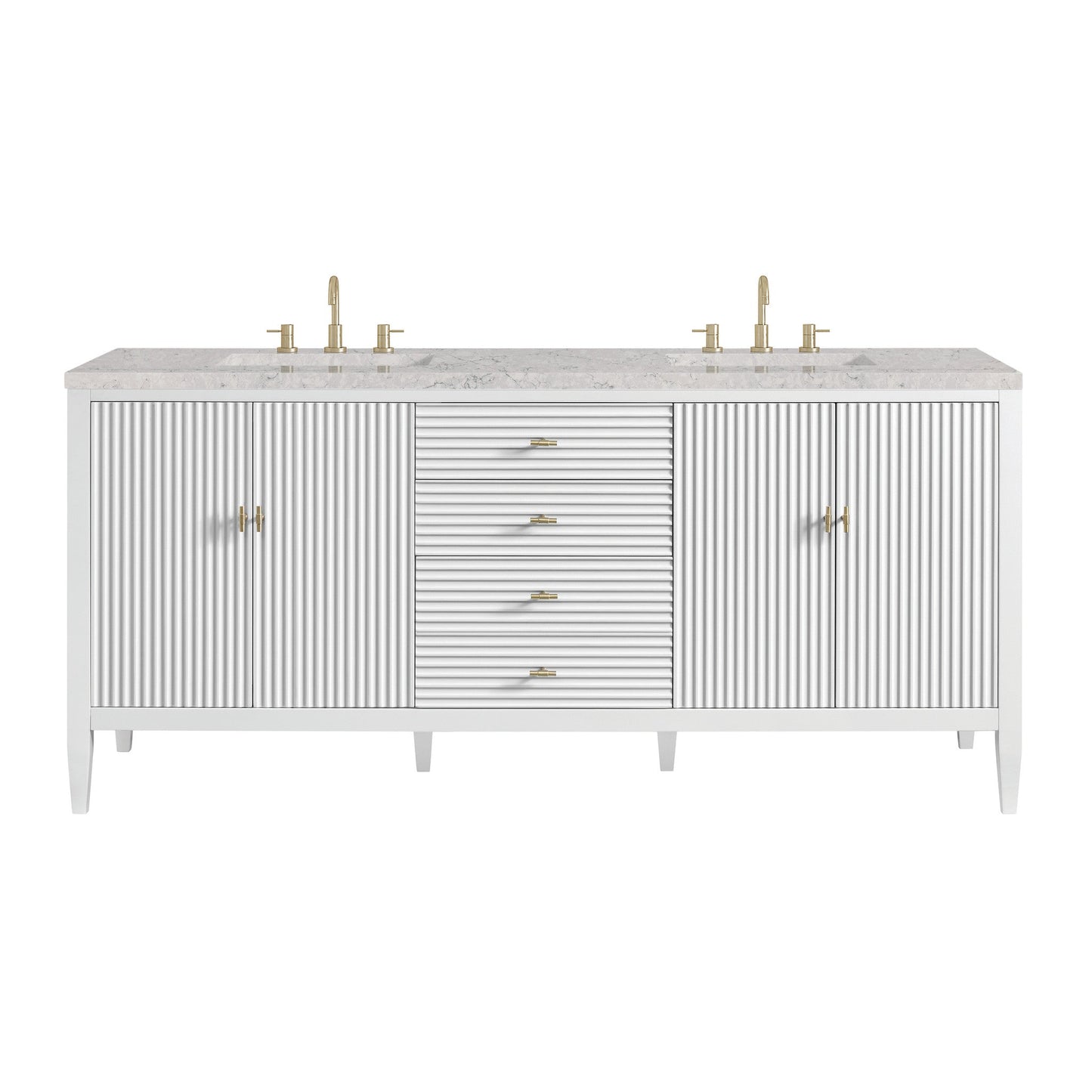 James Martin 72" Myrrin Double Vanity - Luxe Bathroom Vanities