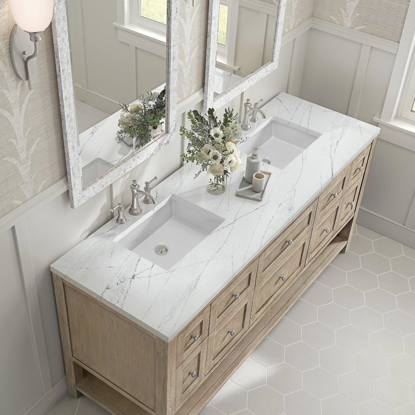 James Martin 72" Breckenridge Double Vanity - Luxe Bathroom Vanities