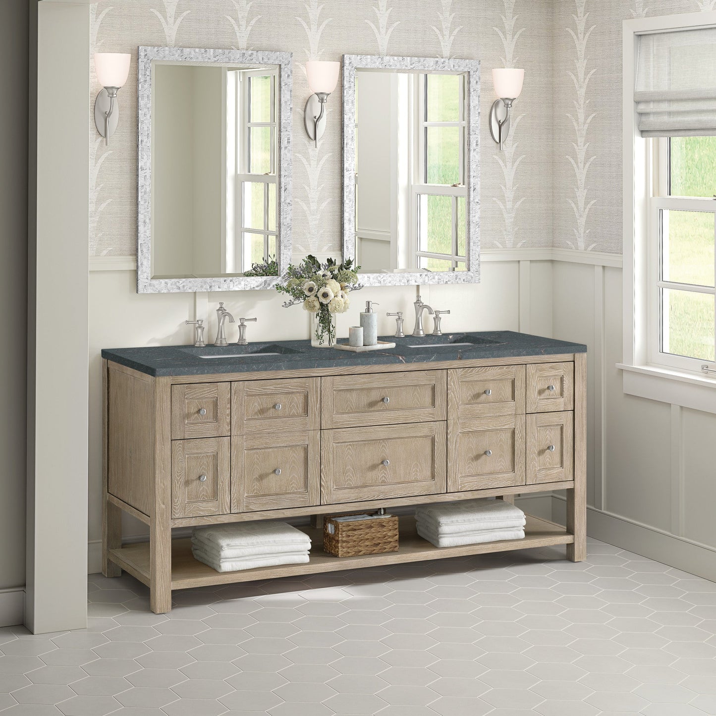 James Martin 72" Breckenridge Double Vanity - Luxe Bathroom Vanities