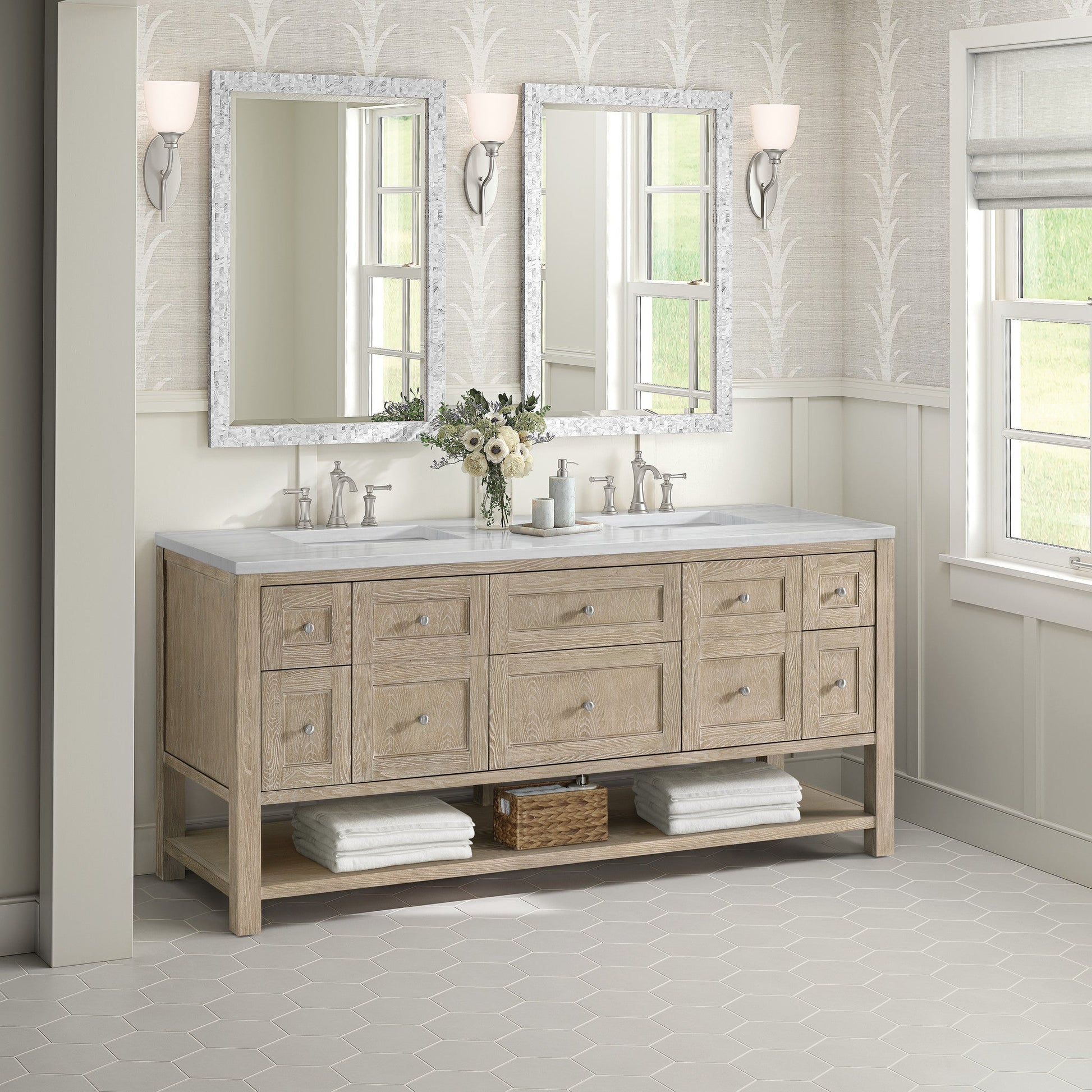 James Martin 72" Breckenridge Double Vanity - Luxe Bathroom Vanities