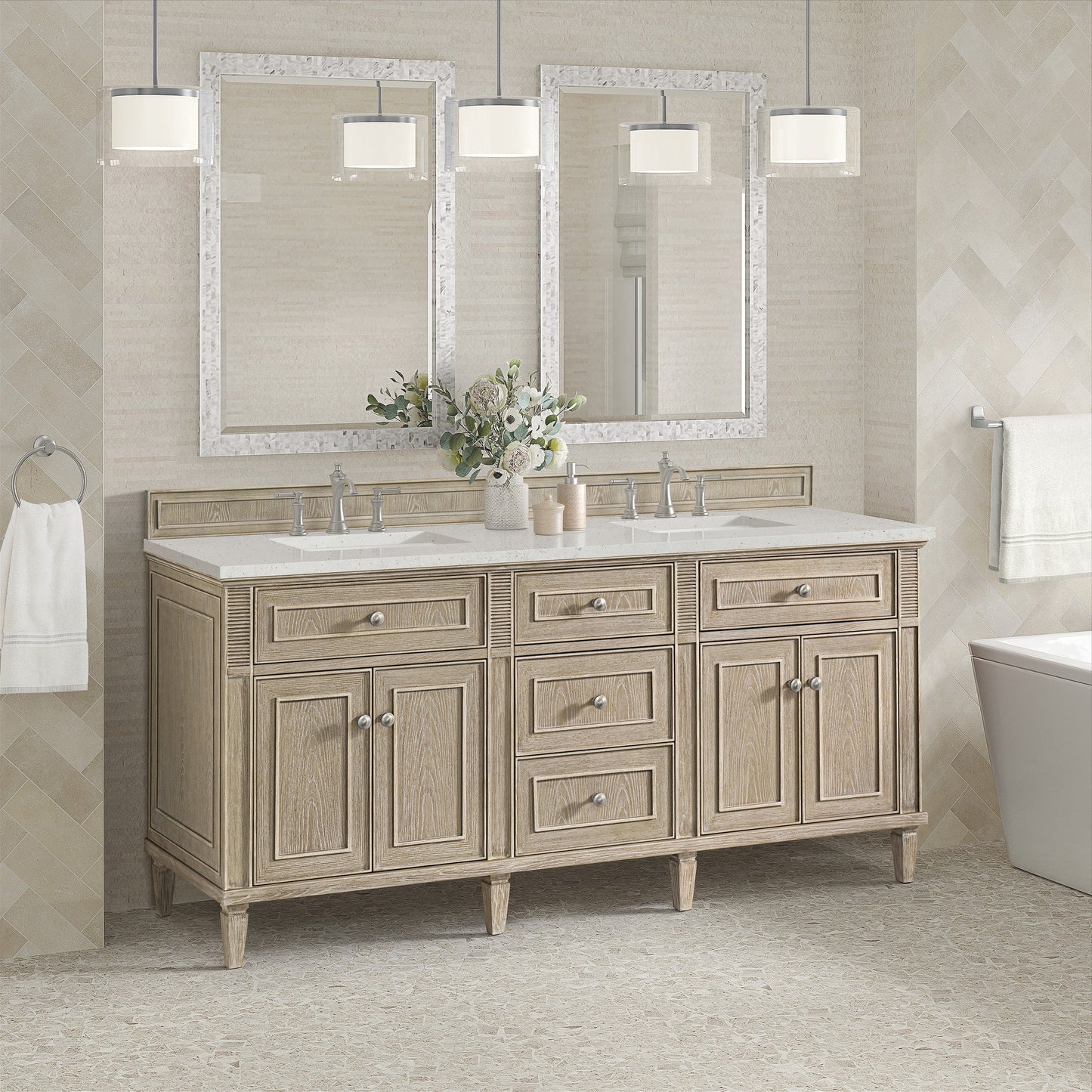 James Martin 72" Lorelai Double Vanity