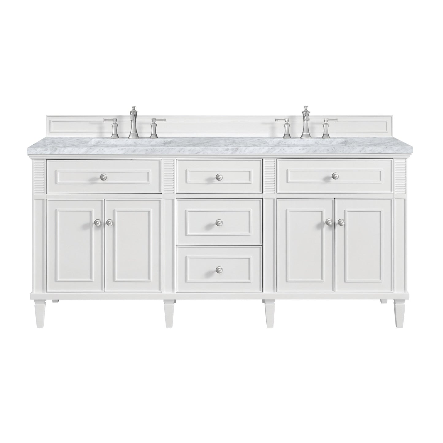 James Martin 72" Lorelai Double Vanity - Luxe Bathroom Vanities