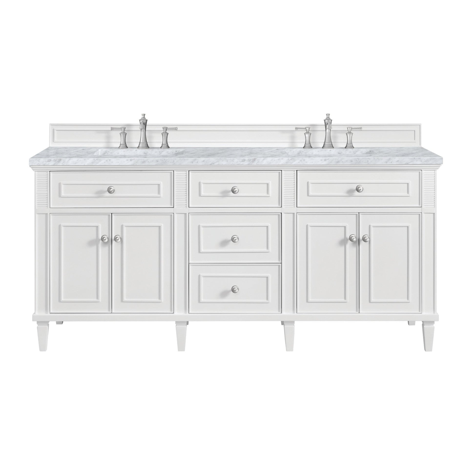 James Martin 72" Lorelai Double Vanity - Luxe Bathroom Vanities