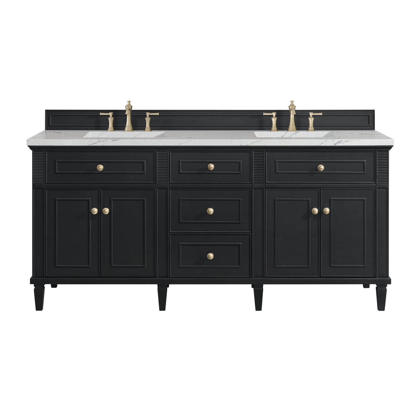 James Martin 72" Lorelai Double Vanity - Luxe Bathroom Vanities