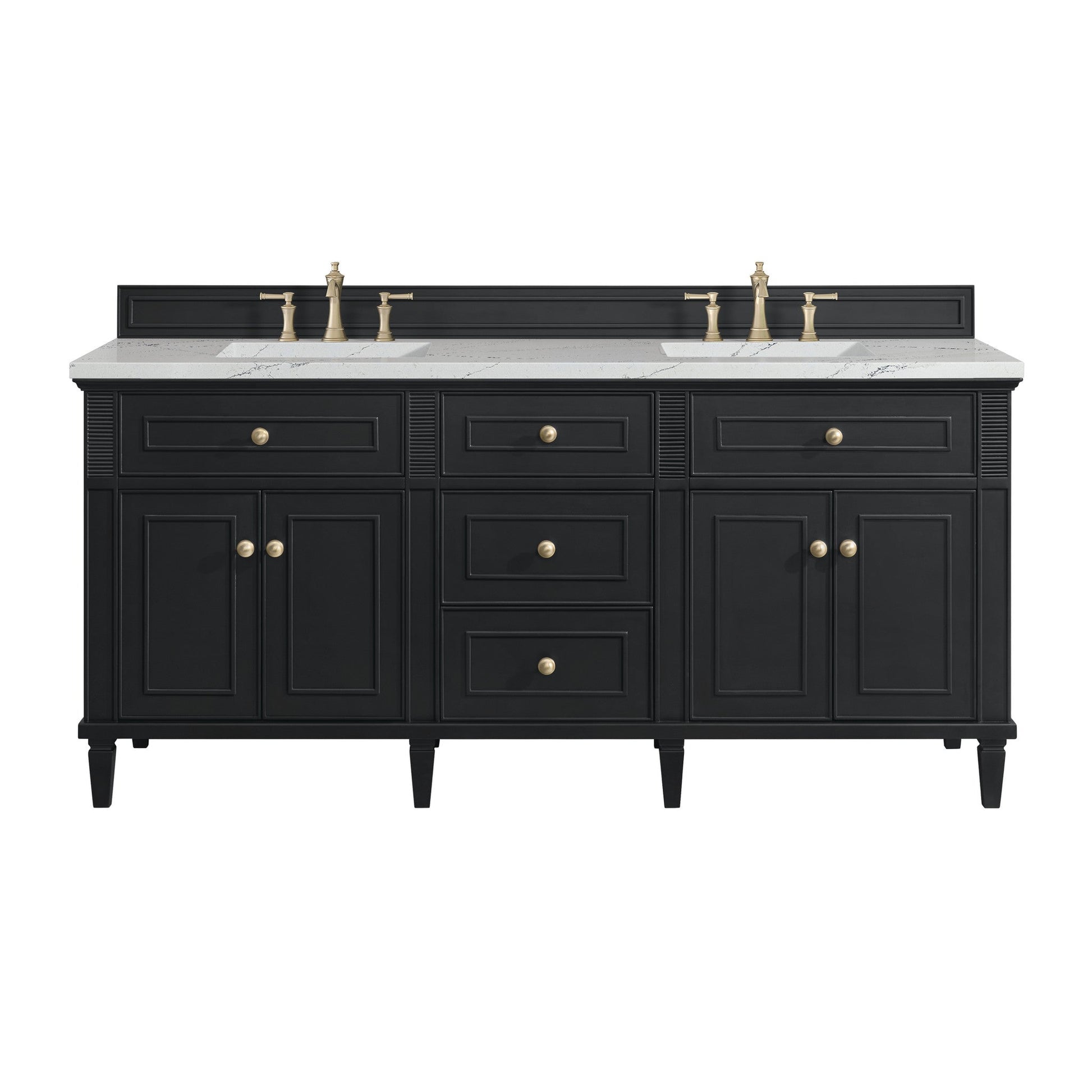 James Martin 72" Lorelai Double Vanity - Luxe Bathroom Vanities