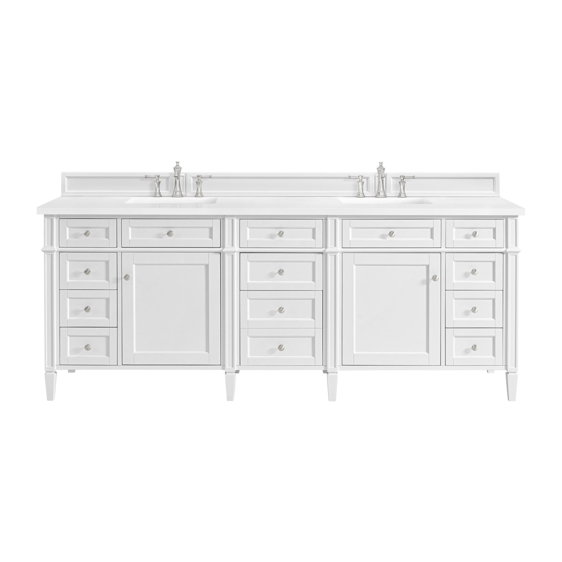 James Martin 84" Brittany Double Vanity - Luxe Bathroom Vanities