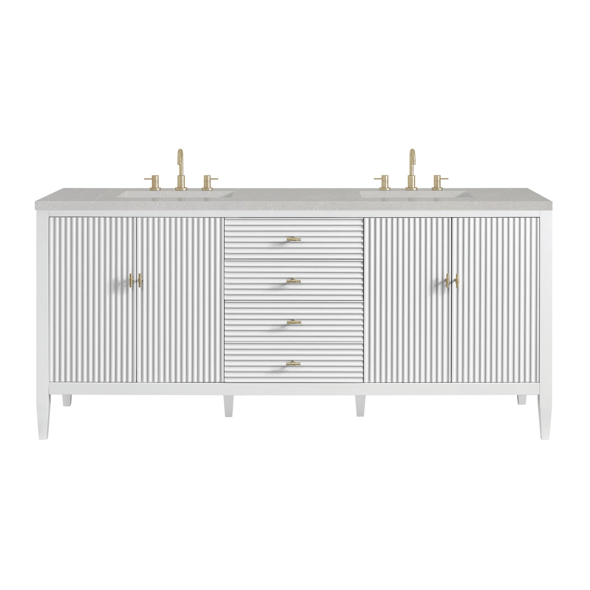 James Martin 72" Myrrin Double Vanity - Luxe Bathroom Vanities