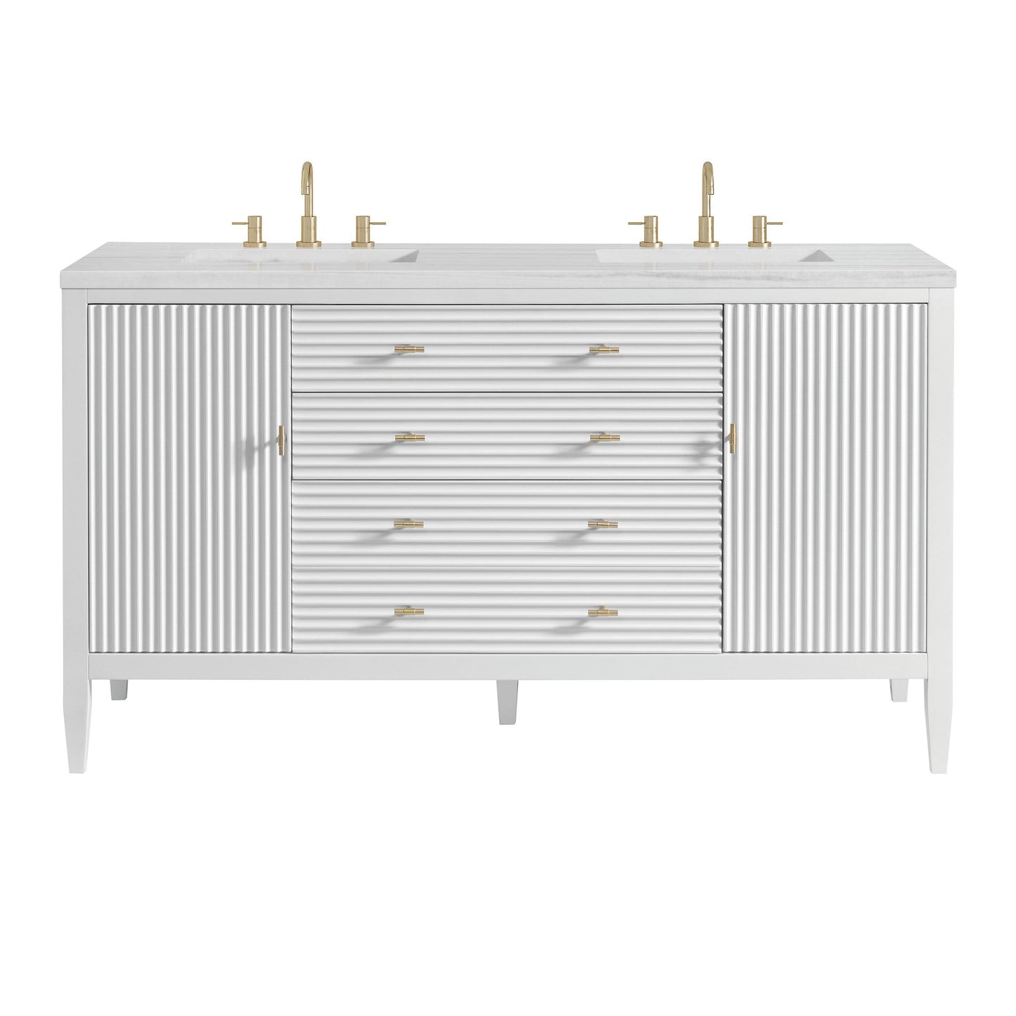 James Martin 60" Myrrin Double Vanity - Luxe Bathroom Vanities