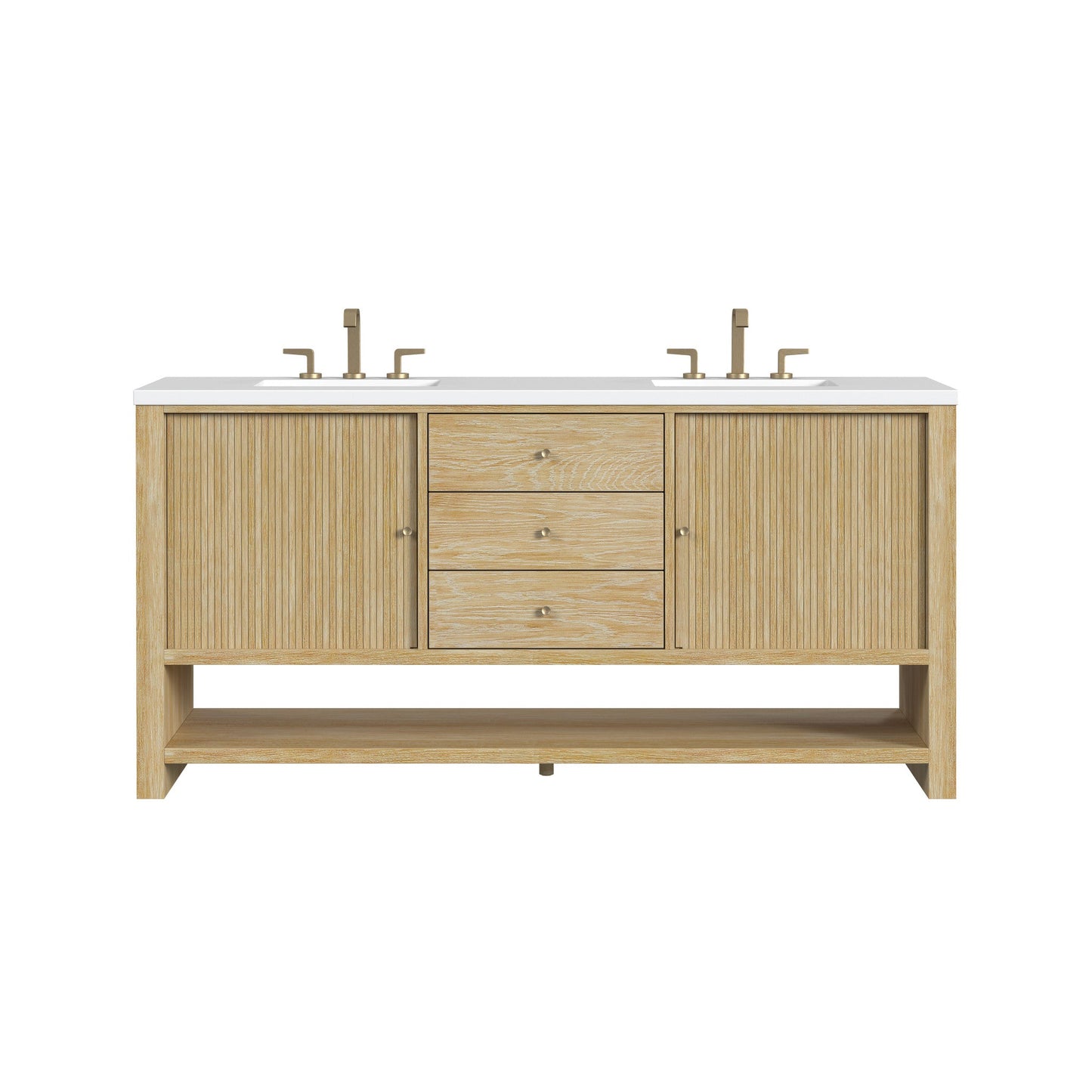 James Martin 72" Marigot Double Vanity - Luxe Bathroom Vanities
